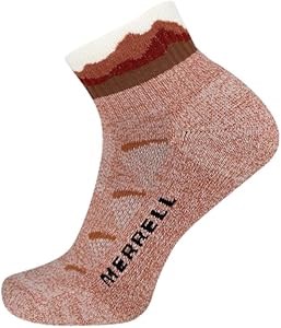 Мужские и женские оранжевые носки для туризма Merrell Moab, размер 5-8.5, защита от пота и комфорт 11044706