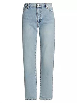 Джинсы The Borrowed из стрейчевой хлопковой ткани от Frame с пятью карманами, слим-фит 10042011