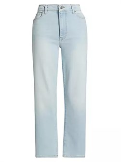 Джинсы Le Sleek Straight от Frame из смеси хлопка с пятью карманами, классическая посадка 10042016