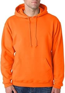 Лонгслив с капюшоном Jerzees из флиса NuBlend 50/50, оранжевого цвета, 8 унций, размер X-Large 10022619