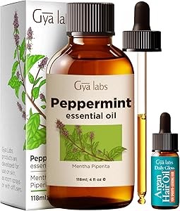 Gya Labs Эфирное масло перечной мяты для волос – 118 мл, для ароматерапии и ухода за волосами, кожей и свечами 11071352