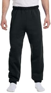 Черные спортивные штаны Jerzees Super Sweats 50/50, размер XL, с высокой талией и эластичным поясом 10022631