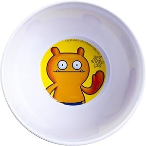 ZAK Designs Двухцветные угловые миски Uglydoll, набор из 2 штук, 11 унций, меламиновые, устойчивые к пятнам 11098876