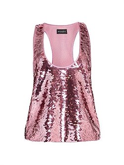 Retrofete Полиэстеровый топ Mandy с пайетками, идеальный для вечеринок и ужинов, размер S 10041999