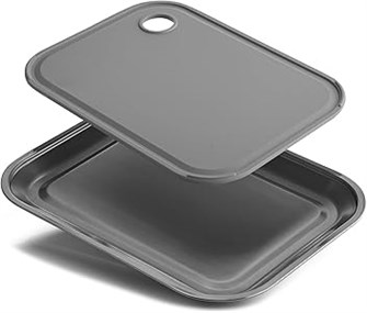 Hydro Flask Набор для нарезки и сервировки ананасов: разделочная доска и поднос из нержавеющей стали, можно мыть в посудомоечной машине 11088082