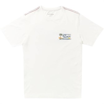 Rvca Футболка из 100% хлопка Exotica с короткими рукавами, в классическом фасоне, удобно и универсально подходит для любого случая 11051880