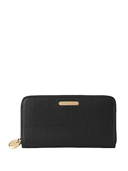 Gigi New York Большой кожаный кошелек на молнии с 12 слотами для карт и отдельным карманом на молнии 11016978