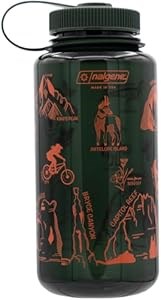 Котелок Nalgene Sustain 32 OZ с широким горлом, изготовленный из 50% переработанных пластиковых отходов, с географическим дизайном Юты Джадд 11091742