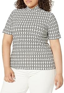 Женская кофта большого размера с коротким рукавом от Anne Klein, 93% полиэстер, 7% эластан 11054147