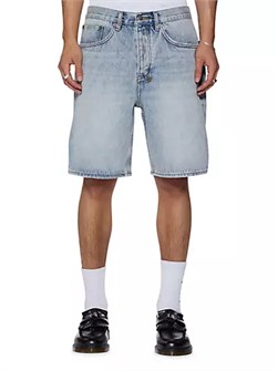 Джинсовые шорты Ksubi Anti K из хлопка с пятью карманами и пуговичной застежкой 10042118