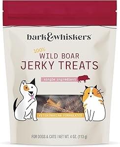Dr. Mercola Лакомство из мяса дикого кабана для собак и кошек, 113 г — без ГМО, без глютена, 100% мясо 11068444