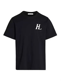 Футболка Helmut Lang Capsule Crewneck из 100% хлопка, с логотипом HL на груди, произведена в Португалии 10042803