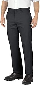 Мужские классические брюки Dickies Genuine из твила с защитой от складок и удобной пуговичной застёжкой 11074257