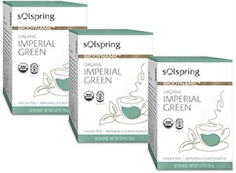 Dr. Mercola Имперский органический биодинамический зеленый чай, 54 пакетика, без ГМО, сертифицированный USDA, с нежным вкусом 11088127