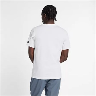 Хлопковая футболка New Balance с графическим принтом и классическим вырезом для повседневной носки 11040437