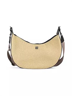 Think Royln Сумка на плечо Soho Sunset из плетеной раффии с двумя съемными ремнями и внутренними карманами 10041481