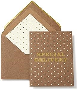 Kate Spade New York Поздравительная открытка с рождением - Специальная доставка, размер 14 см x 11 см, бумага, золотая фольга 11104839