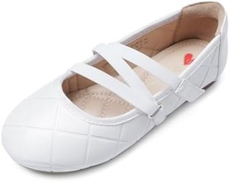 Туфли DREAM PAIRS для девочек с цветочным рисунком и удобными эластичными ремешками 11048279