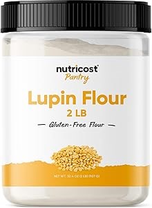 Nutricost Люпиновая мука 908 г, веганская, безглютеновая, без ГМО, 12 г белка на порцию 11054643