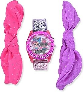 Accutime Детские цифровые кварцевые часы LOL Surprise для девочек, 20 см, с 3 браслетами 11093142
