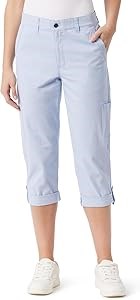 Женские капри Gloria Vanderbilt с карманами, застёжкой на молнии и эластичным поясом 10022782