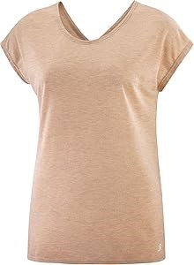 Женская футболка Salomon с коротким рукавом из легкого быстросохнущего полиэстера для комфортных походов 11080025