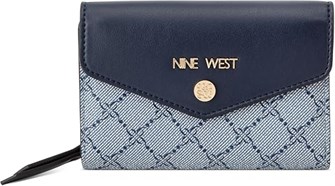 Nine West Стильный женский бумажник из искусственной кожи с молнией и отделением для карт 11054320