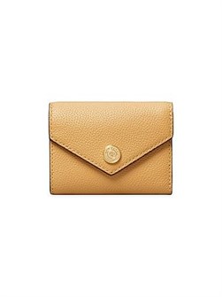 Tory Burch Женский мини-кошелек из текстурированной кожи с монограммой, с одним отделением на молнии и четырьмя слотами для карт 11010743