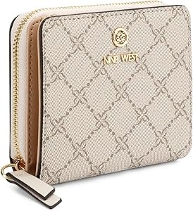 Nine West Женский бумажник на молнии с карманами и отделкой из прочного материала, размер 10 x 10 x 2 см, удобный 11061855