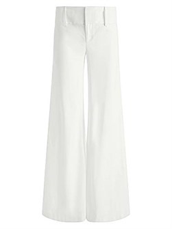 Широкие брюки Olivia с заниженной талией из легкого льняного смесового материала от Alice + Olivia 10042591