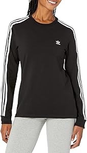 Женский лонгслив adidas Originals Adicolor Classics из мягкого хлопка и эластана с оригинальным дизайном 11077629