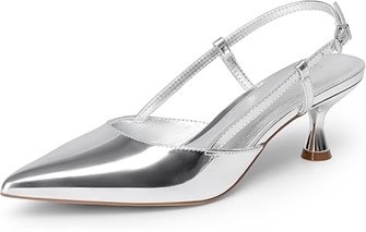 Женские туфли Dream Pairs с закрытым носом на каблуке 5,5 см для свадьбы и торжеств 11044425