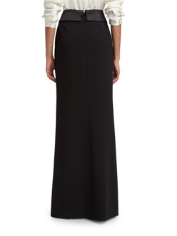 Макси-юбка в смокинговом стиле с поясом и фальшивыми двойными пуговицами Diara от L',Agence 11026774