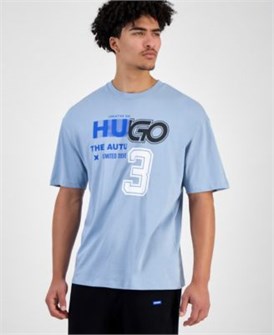 Hugo Boss Мужская футболка Boss с графическим логотипом, 100% хлопок, классическая посадка, круглый вырез 11020045