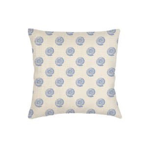 Anaya Подушка евро Nautilus Shell из льна, 66x66 см, с наполнителем из пера, мульти-принт 10041386