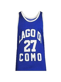 Молодёжное баскетбольное джерси Rhude Como с логотипом Lago di Como, 63% хлопок, 37% вискоза 11025443