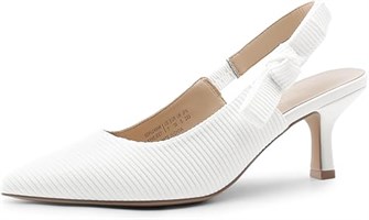 Элегантные женские туфли Dream Pairs на низком каблуке kitten с ремешком и закрытым носком для особых случаев 11044310