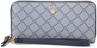 Nine West Женский бумажник с цветочным принтом на молнии и съемным ремешком для запястья 11061684