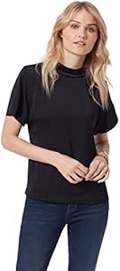 Сатиновый свитер с воротником-стойкой Sam Edelman Leona с короткими рукавами и свободным кроем 11105434