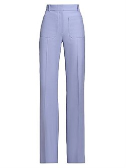 Штаны Alina Victoria Beckham из шерстяной полиэстеровой смеси с высоким поясом, Португалия 11024030