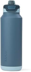 Zulu Металлическая черная бутылка для воды 24oz с быстрозаправкой, тройной изоляцией и герметичной крышкой 11042351