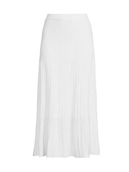 Misook Миди-юбка в складку с эластичным поясом Heritage Fit, 52% вискоза, 48% полиэстер 10041175