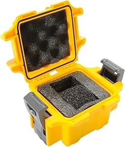 Invicta Коллекционная коробка для часов на одну позицию из желтого прочного водонепроницаемого пластика с надежной застежкой 11064211