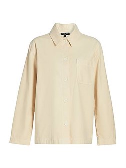 Рубашка-куртка Rag &amp, Bone Savannah из 100% хлопка с длинными рукавами и нагрудным карманом 11009146