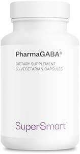 Supersmart Pharma GABA 125 мг - Патентованная и высоко биодоступная форма гамма-аминомасляной кислоты | Без ГМО и глютена - 60 вегетарианских капсул 11079632