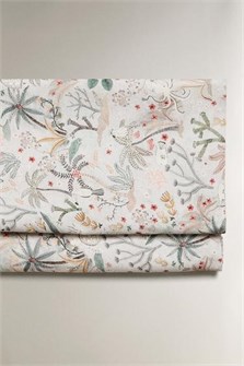 Zara Home Детская хлопковая простыня с морским принтом, 200 нитей 11037762