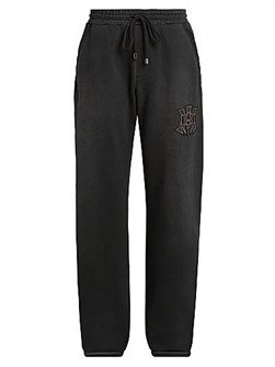 Свободные хлопковые брюки Amiri с логотипом и эластичным поясом, Италия 11028177