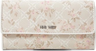 Кошелёк с клапаном на кнопке и 14 отделениями для карт Nine West Zuri SLG Check Sec 11083871