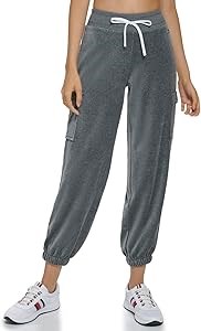 Молодежные велюровые джоггеры от Tommy Hilfiger с карманами и поясом на шнурке для комфортного образа 11095419