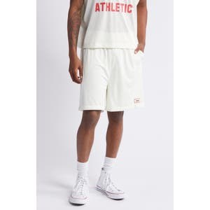 Молодежные спортивные шорты Elwood из легкой сетки с боковыми карманами и резинкой на талии 10044398